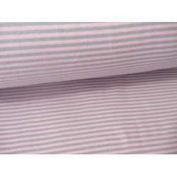 Ringelbündchen rosa grau Ringel 